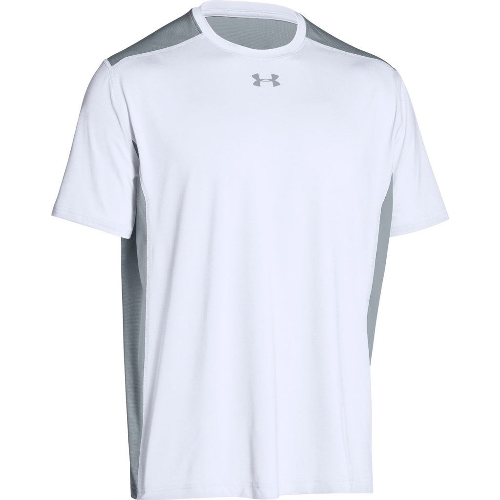 mens under armour white t shirt