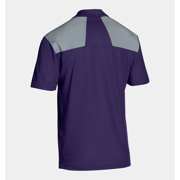 Under Armour Men's Purple Armour Colorblock Polo