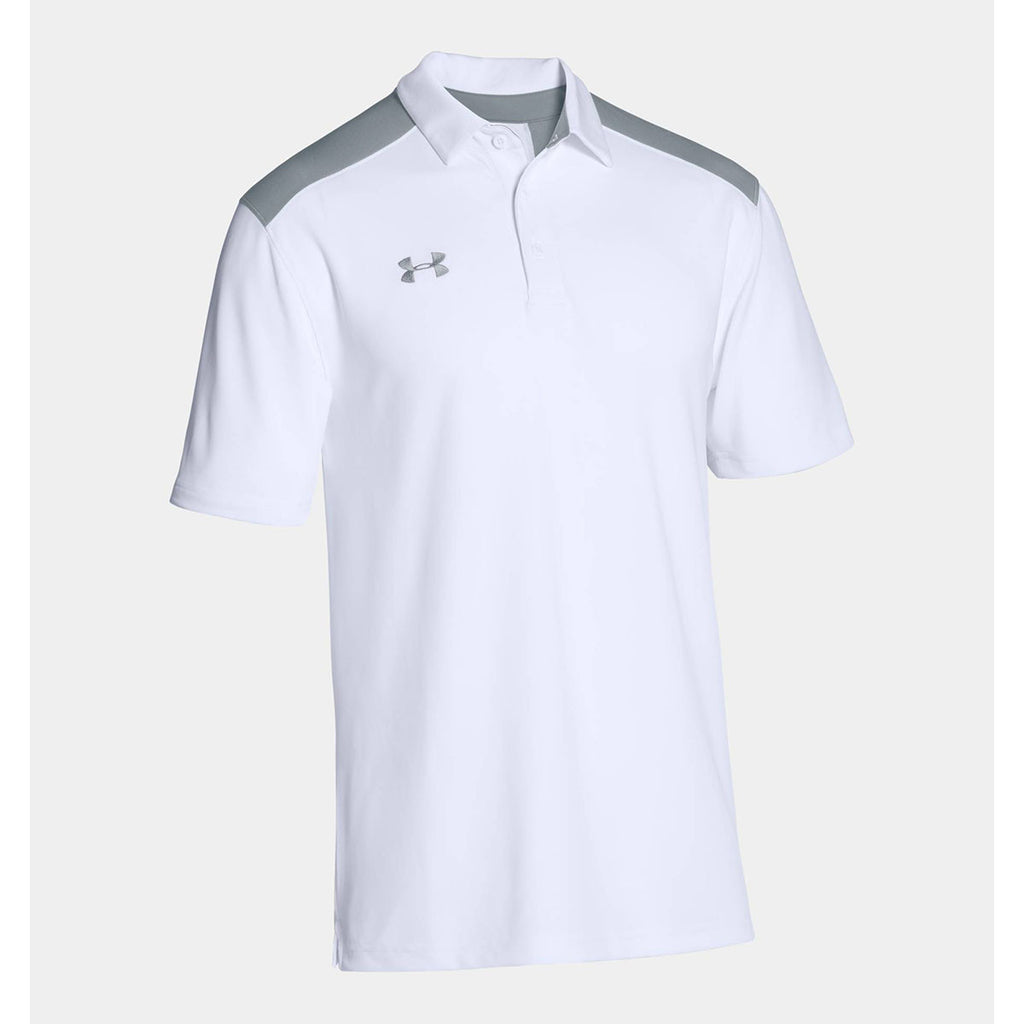 under armour white polo