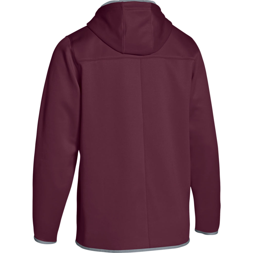 under armour hoodie maroon