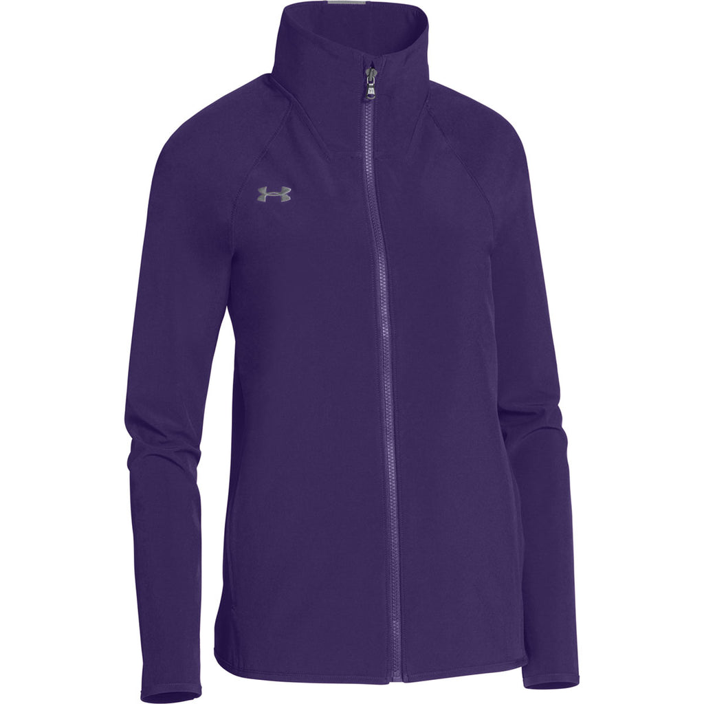 purple under armour jacket