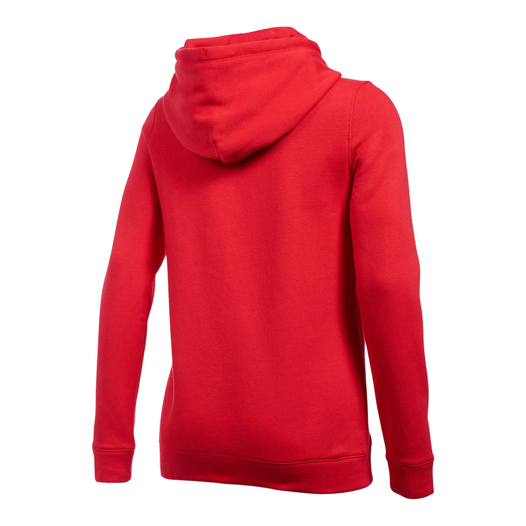 womens red under armour hoodie