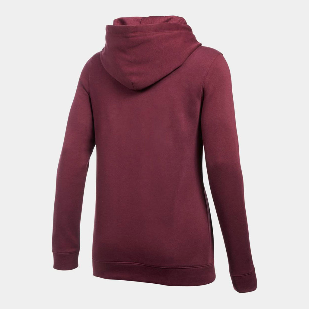 women's maroon under armour hoodie