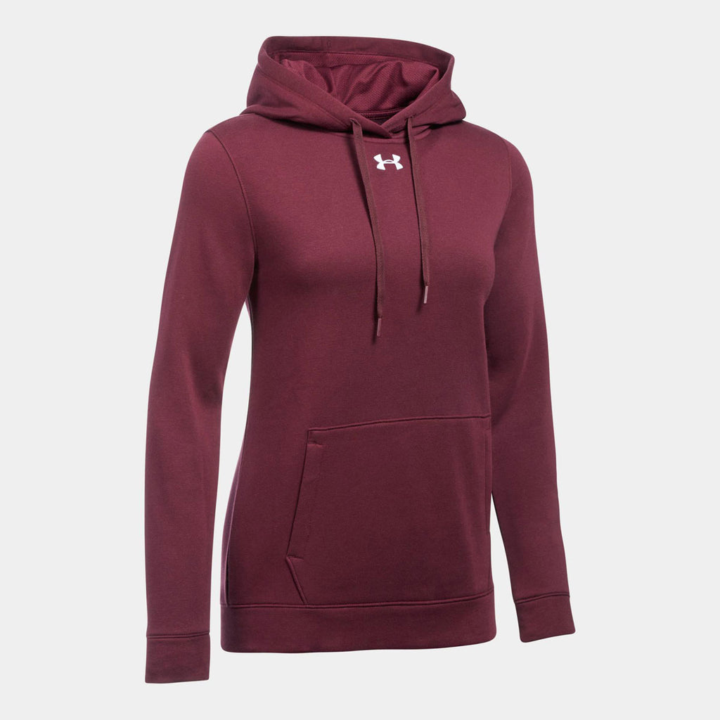 women's maroon under armour hoodie