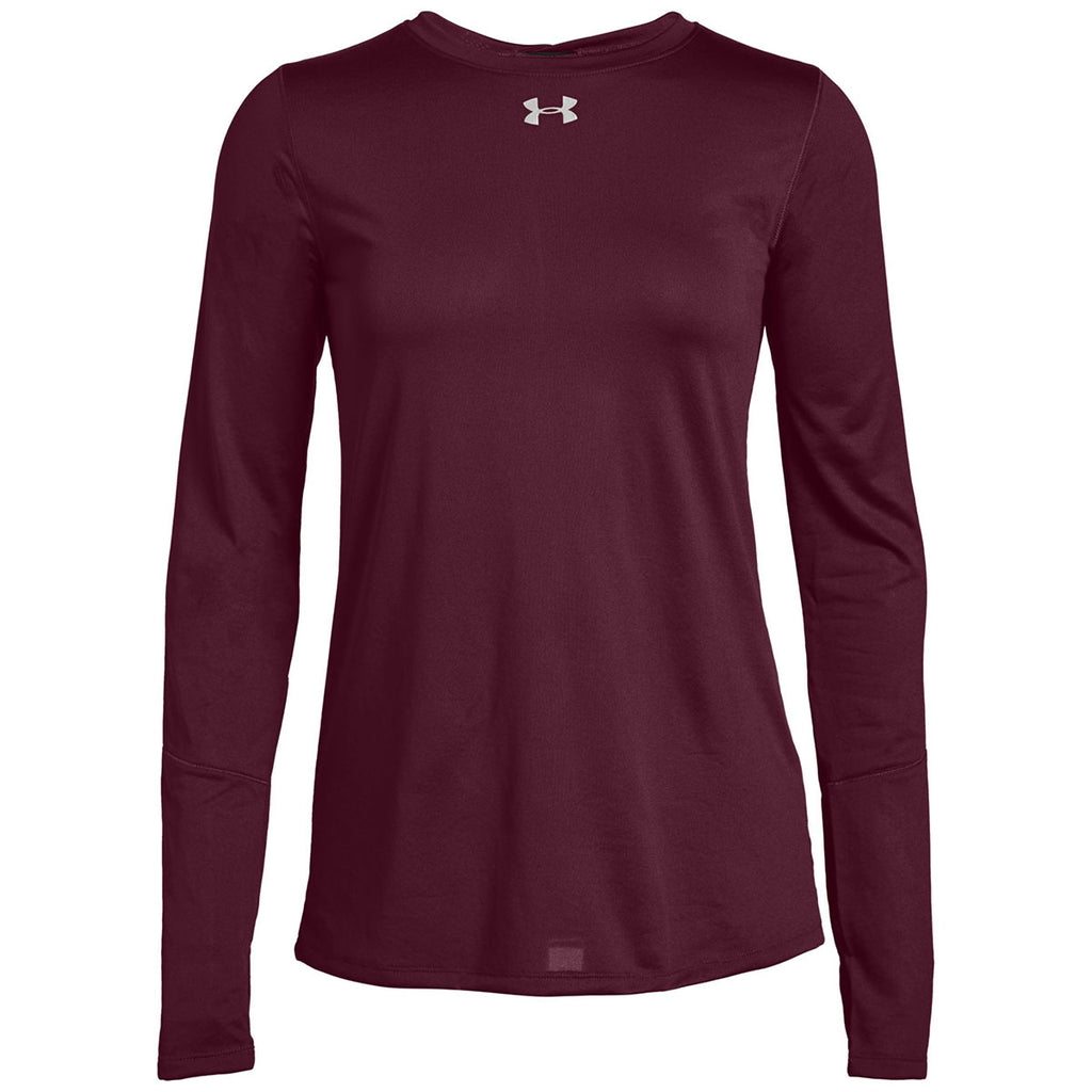 maroon long sleeve under armour