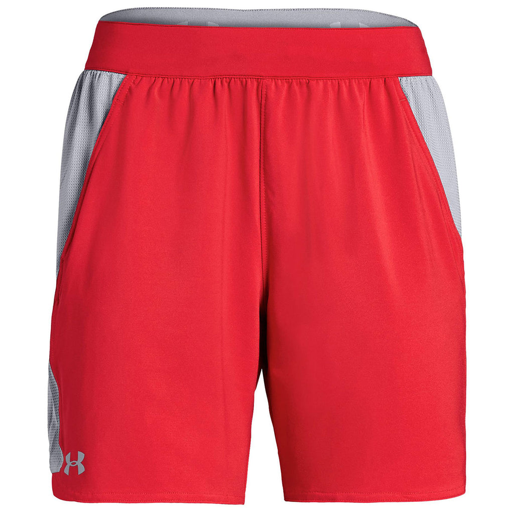 womens red under armour shorts