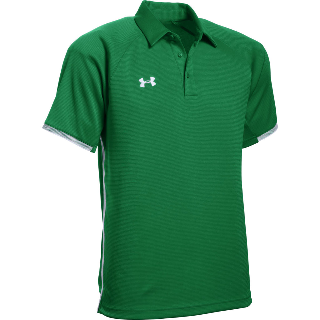 kelly green under armour polo