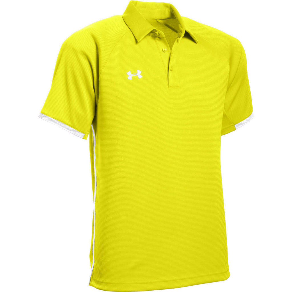 yellow under armour polo