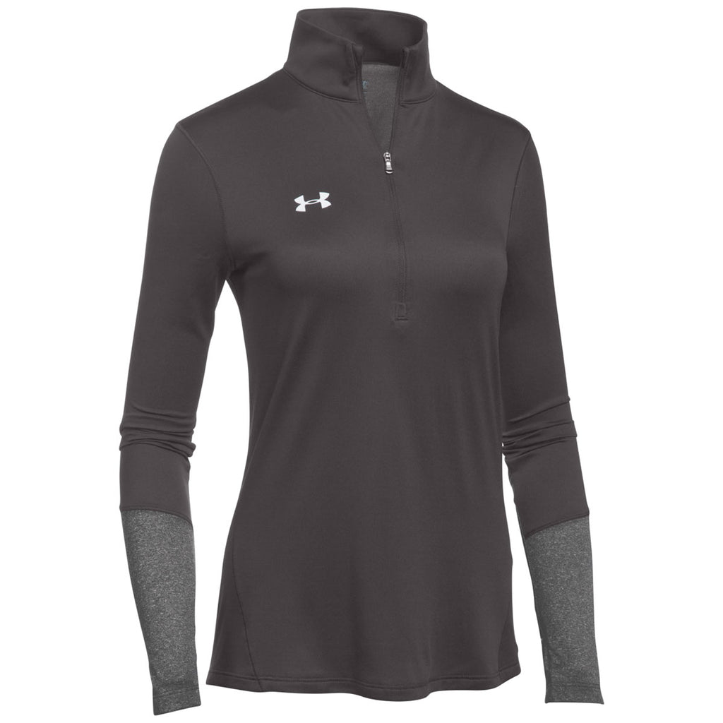 Under Armour Women's Charcoal/Carbon Heather Locker 1/4 Zip