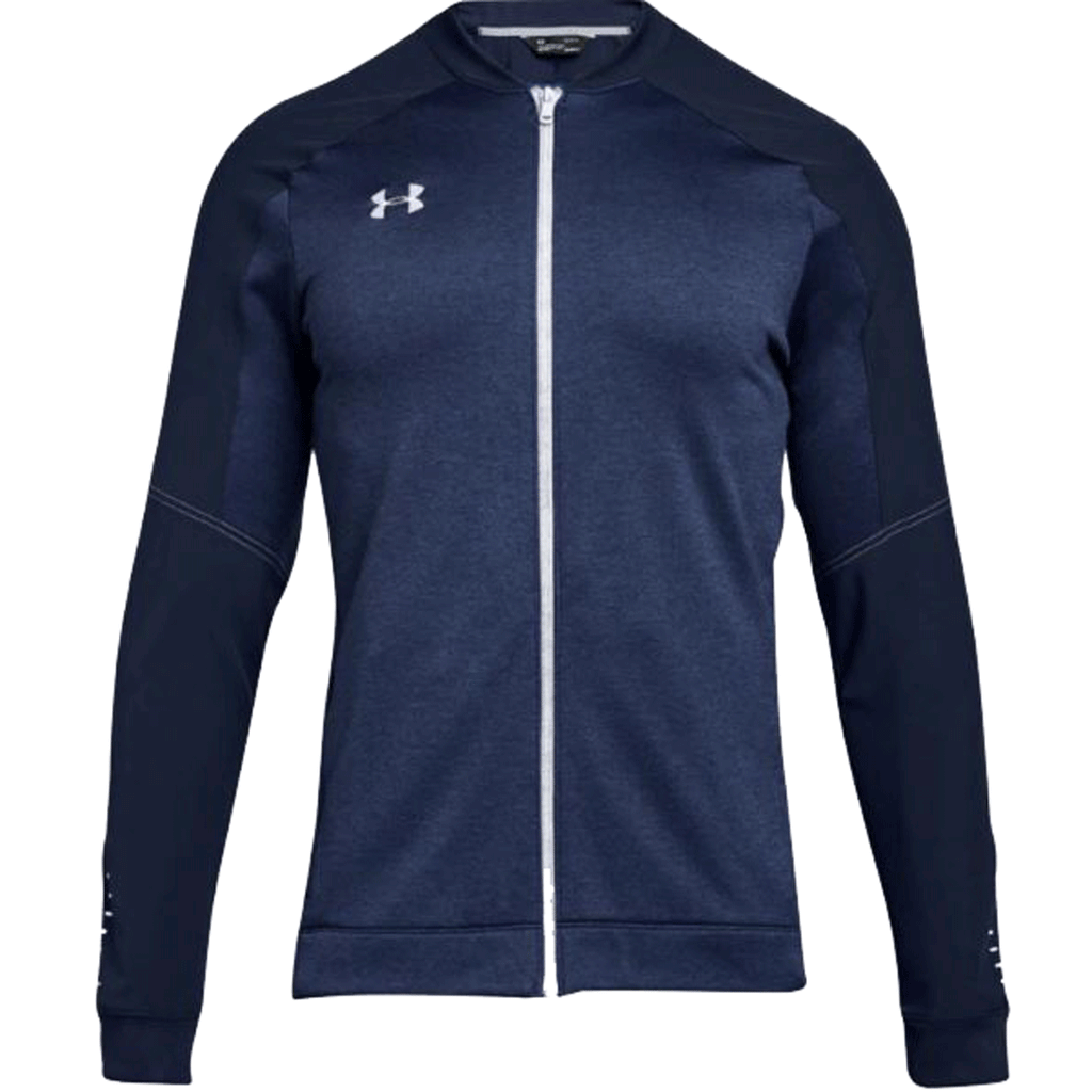 navy blue under armour jacket