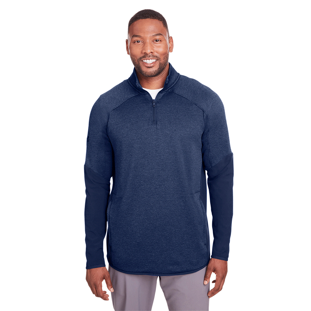 Under Armour Mens Navy Corporate Hybrid Quarter Zip | Custom UA Jacket