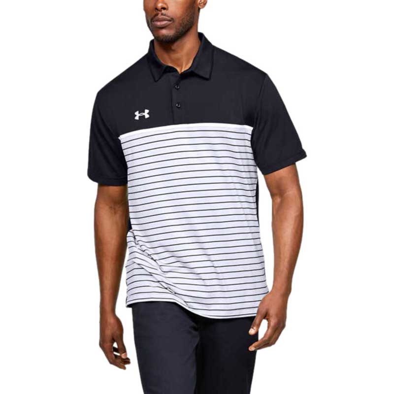 under armour stripe mix up polo