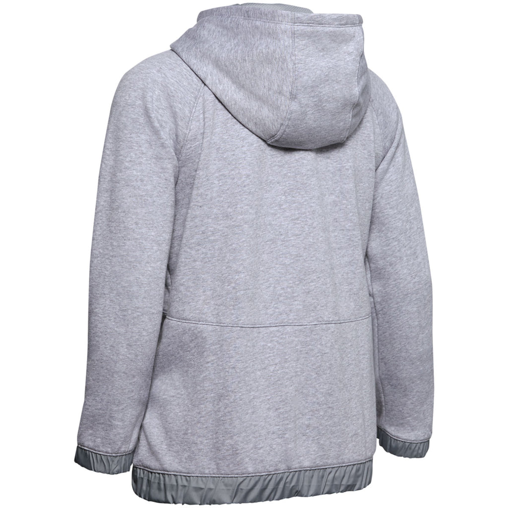 Download Under Armour Women's True Grey Heather Hustle Fleece Full ...