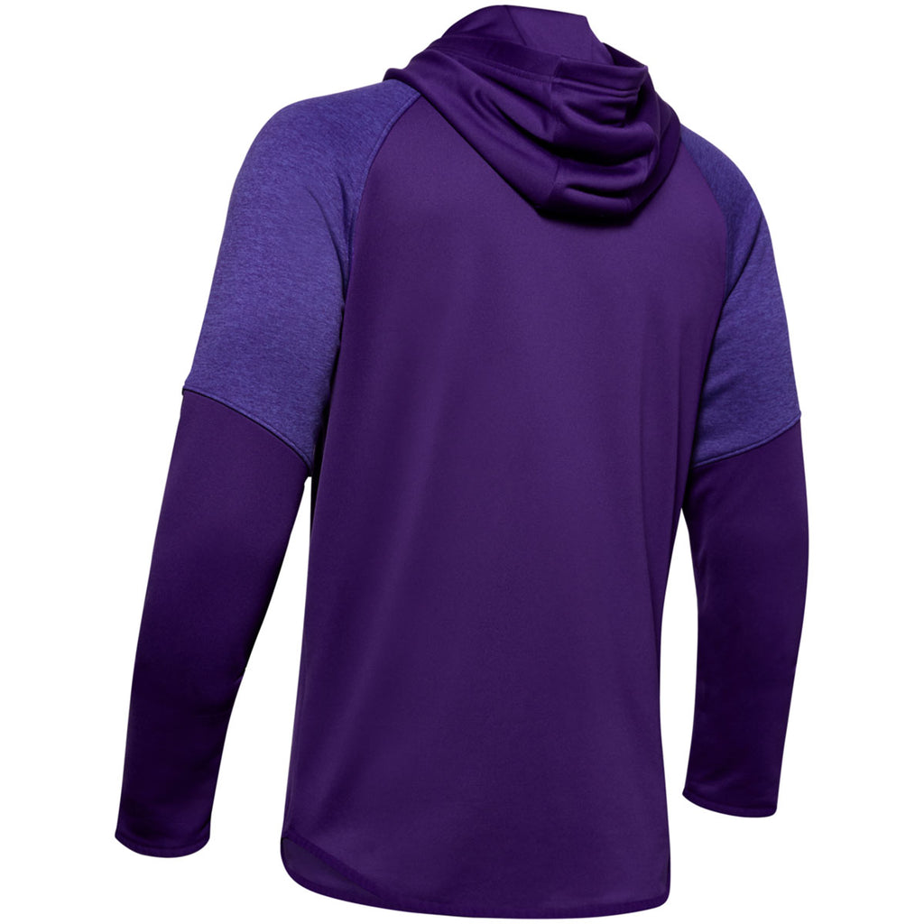 Under Armour Mens Purple Qualifier Fleece Anorak 