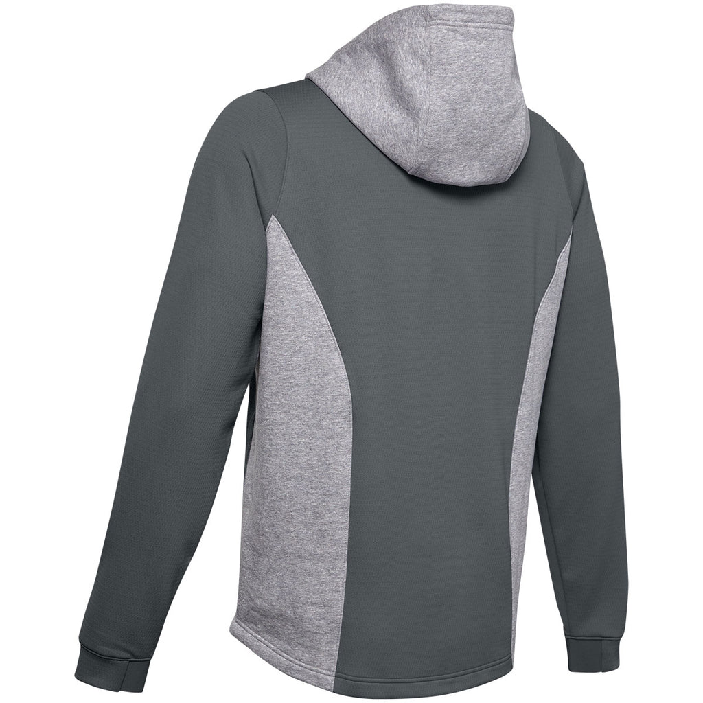 Under Armour Men's Steel Medium Heather Dynasty Fleece Hoody