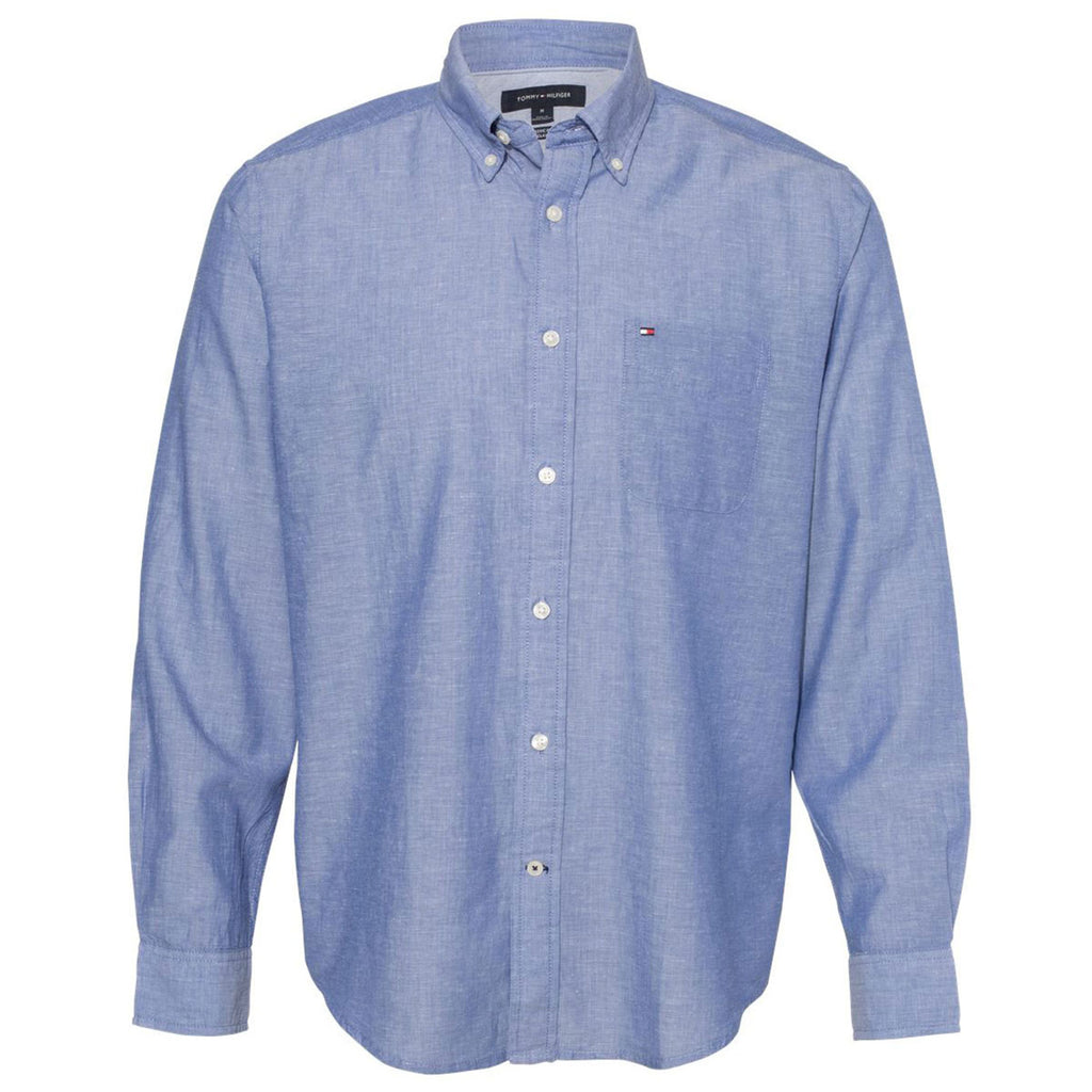 tommy hilfiger men's long sleeve shirts