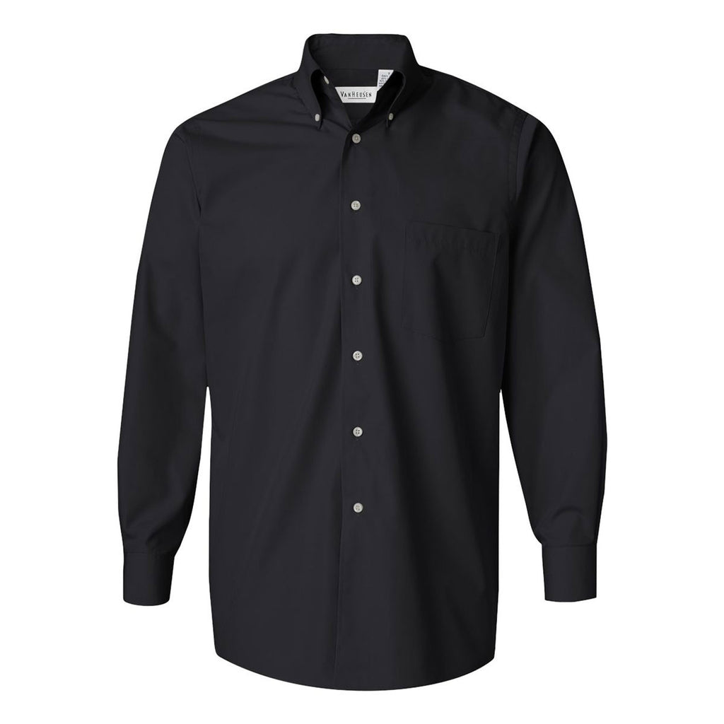 van heusen black dress shirt