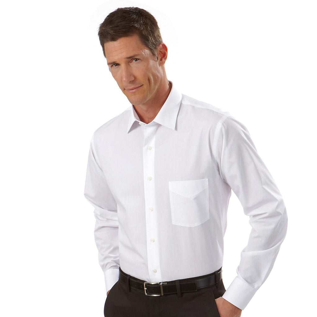 white broadcloth dress shirt