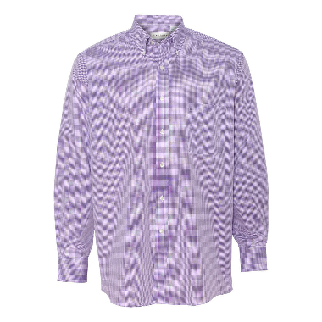 van heusen purple dress shirt