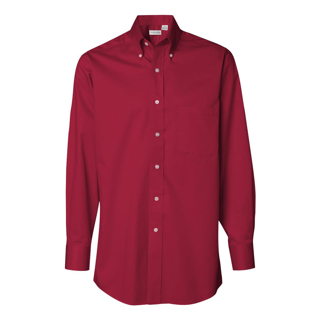 van heusen red shirt