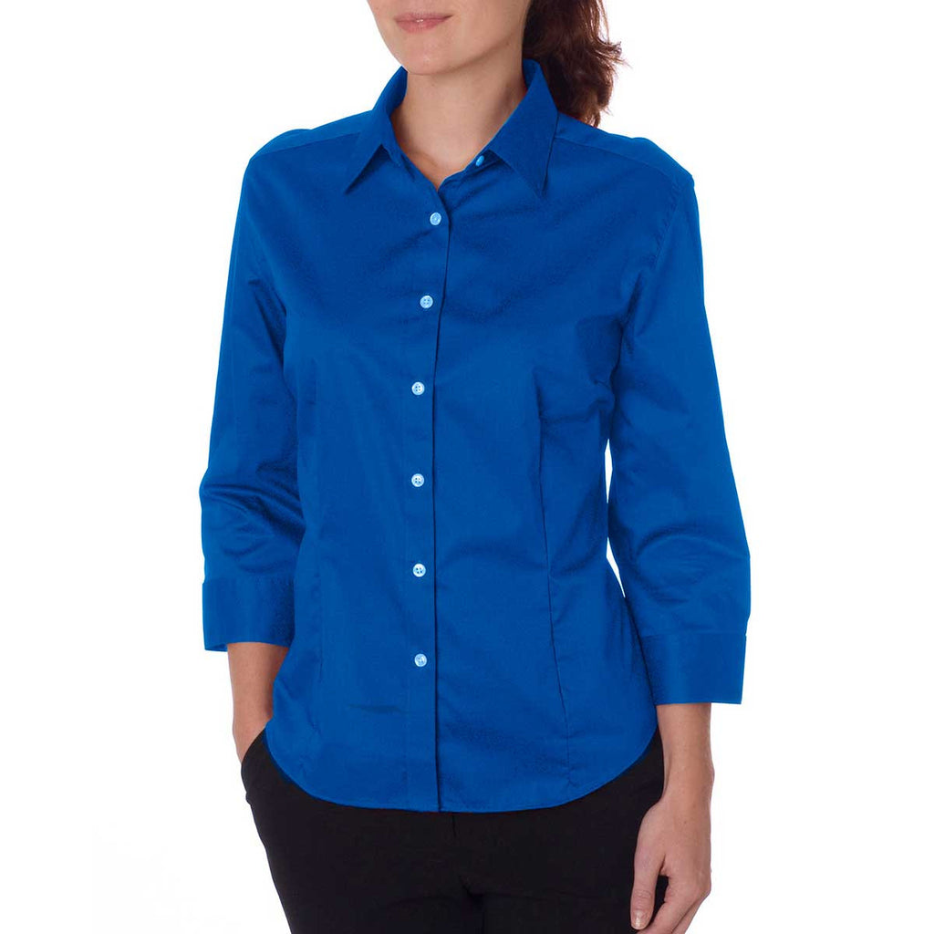 womens blue dress shirt