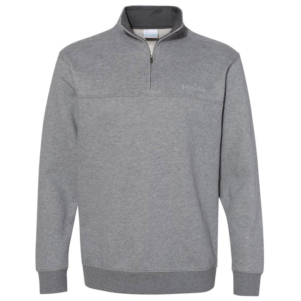 Download Columbia Men's Charcoal Heather Hart Mountain Half-Zip ...