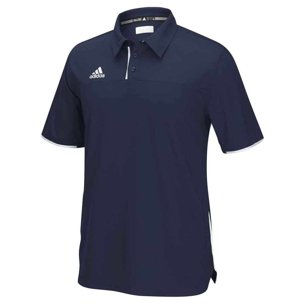 Collegiate Navy Climacool Utility Polo