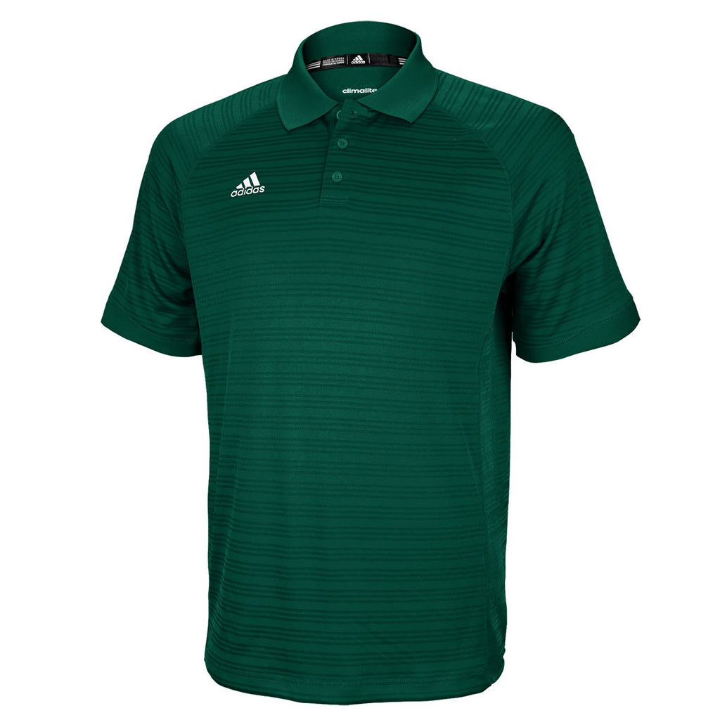 adidas green polo