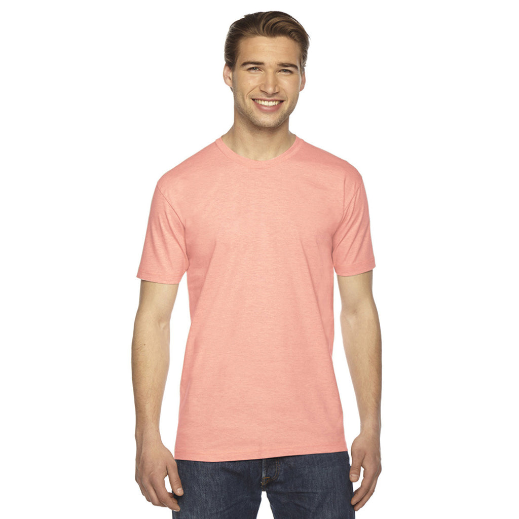 American Apparel Unisex Summer Peach Fine Jersey Short-Sleeve T-Shirt