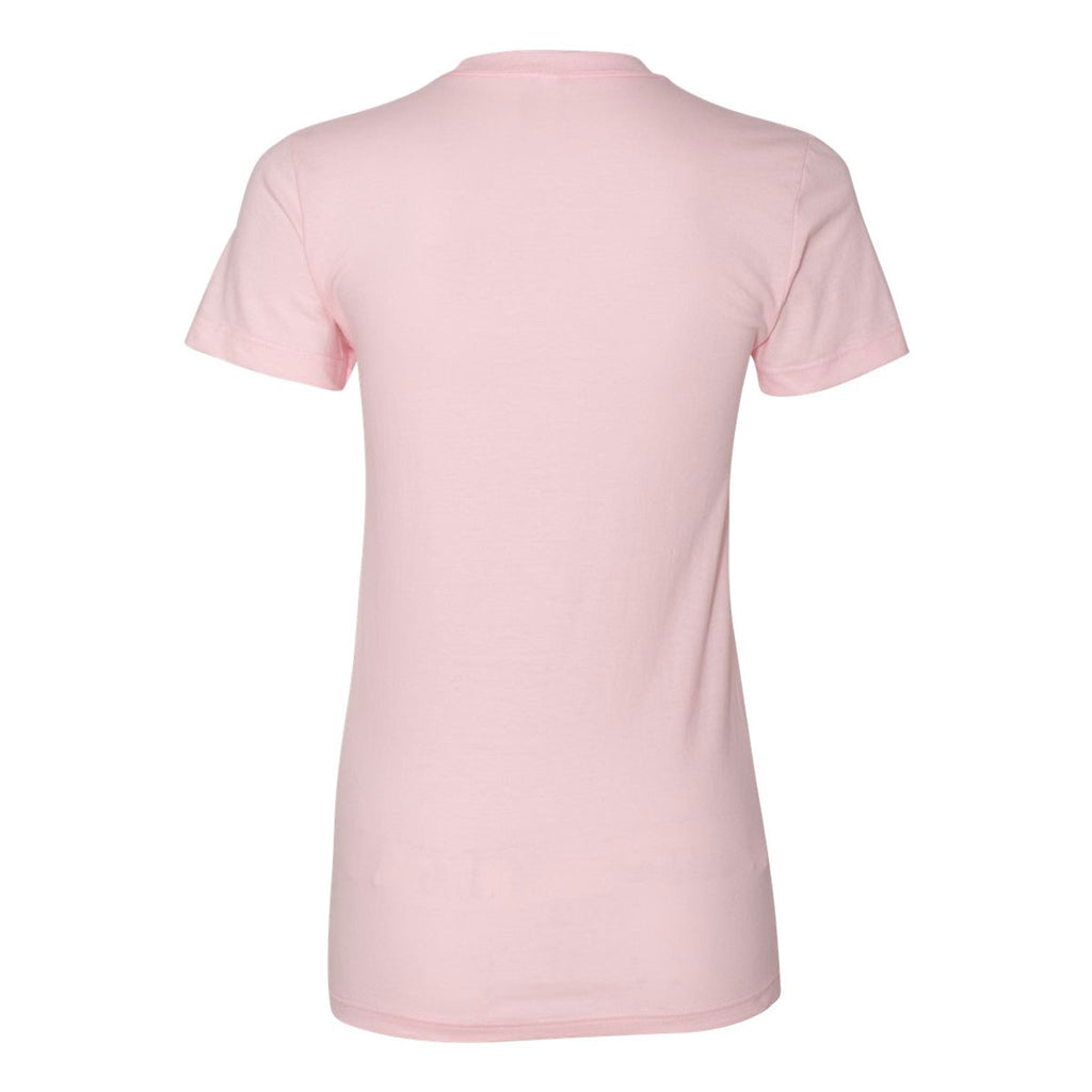 American Apparel Women's Light Pink Fine Jersey Short Sleeve T-Shirt