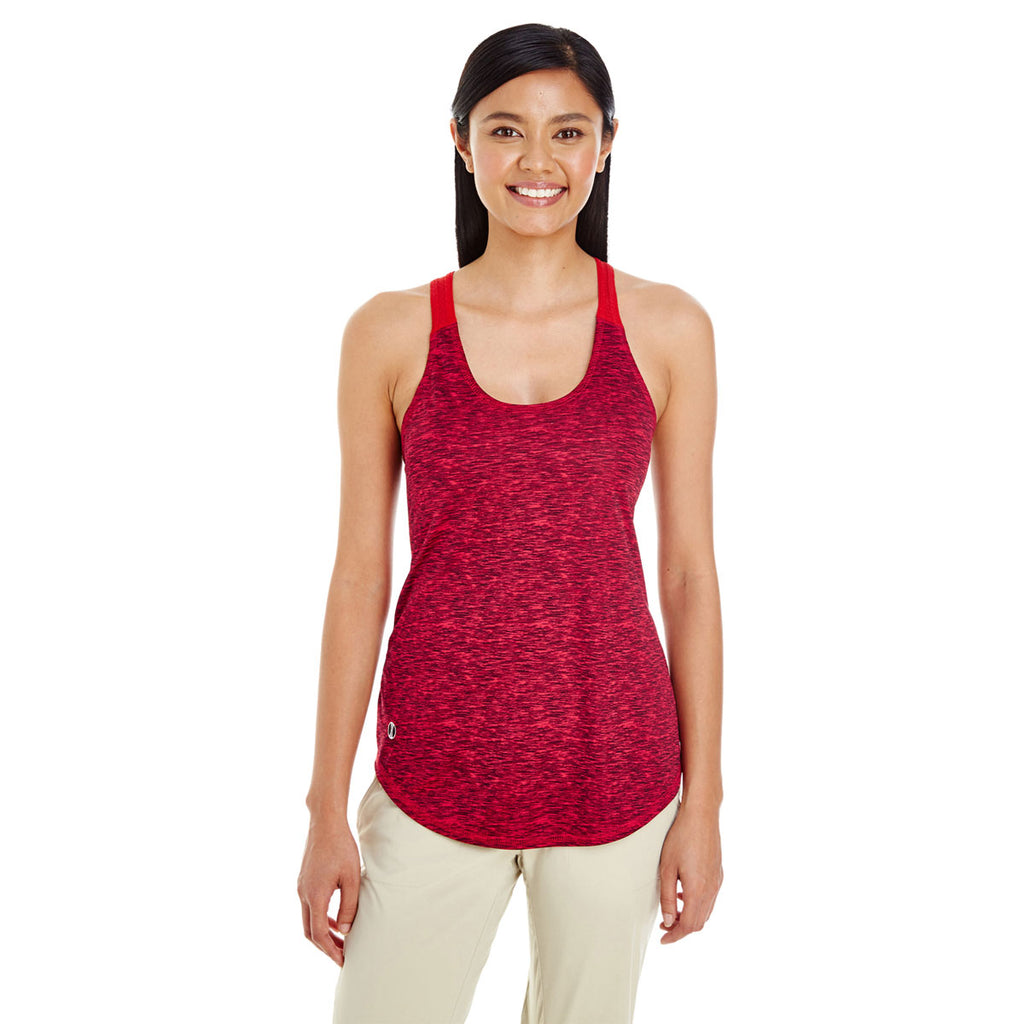 Holloway Women's Red/Scarlet Space Dye Tank