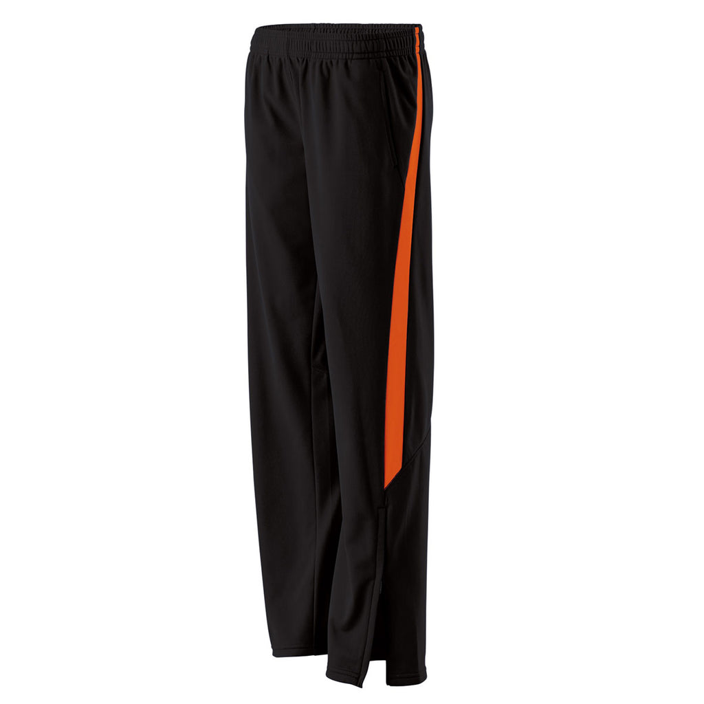 Holloway Women's Black/Orange Determination Pant