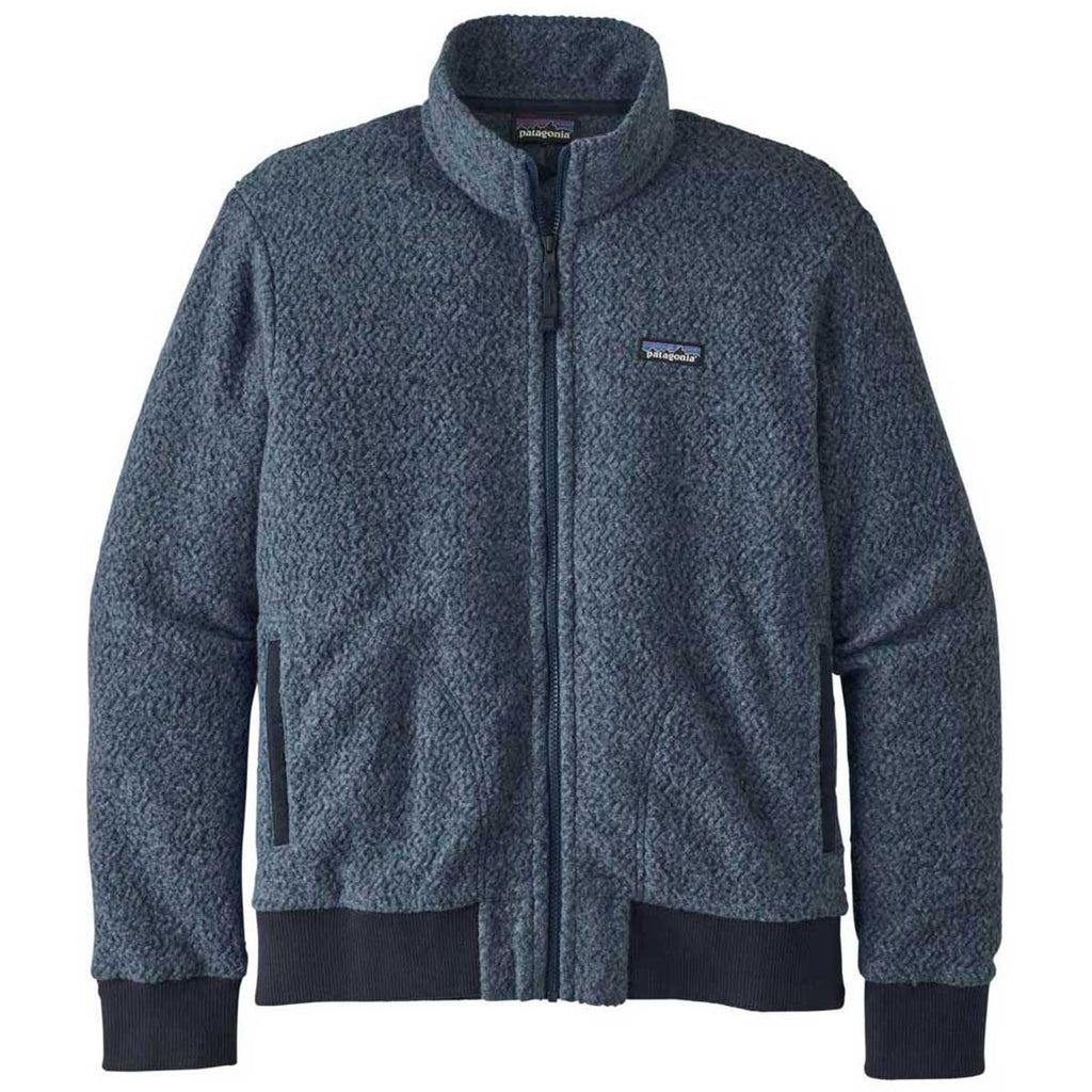 Custom Patagonia Men's Stone Blue Woolyester Fleece Jacket