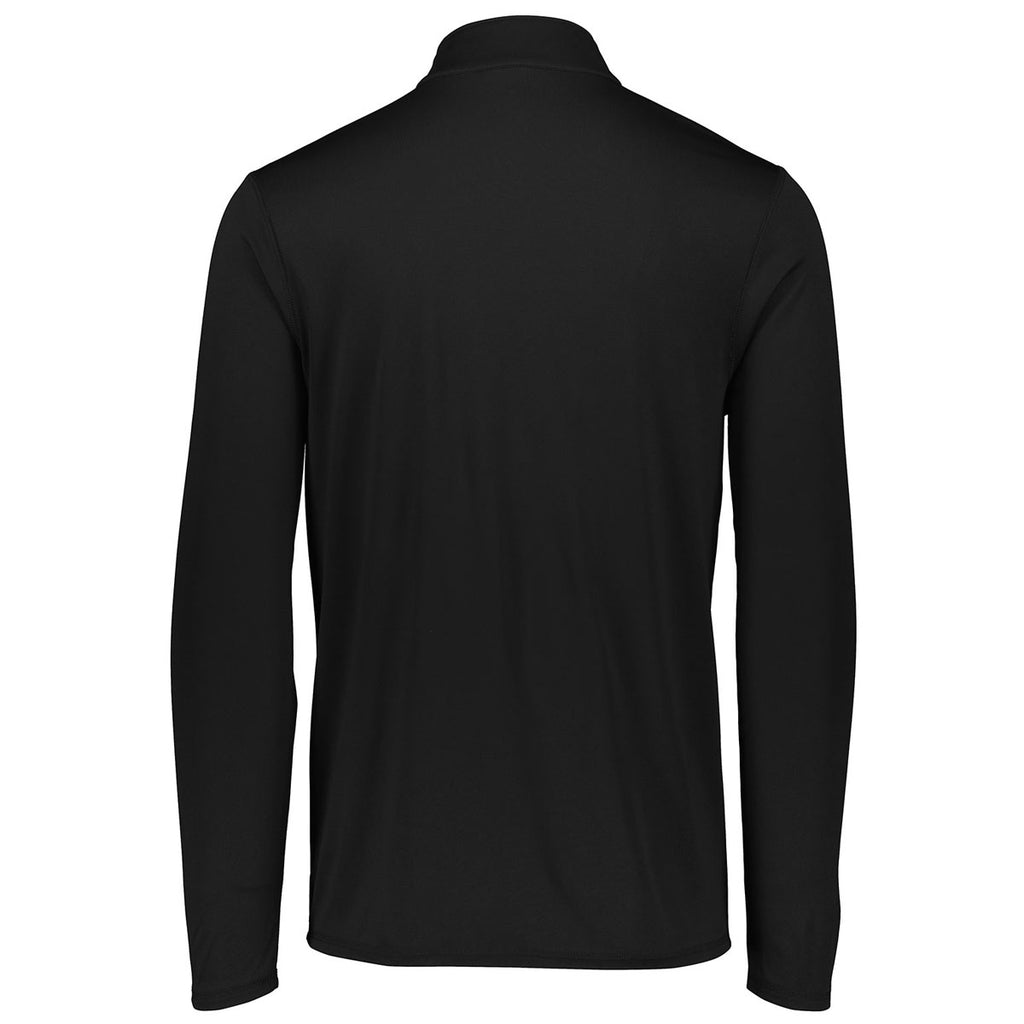 Download Augusta Sportswear Men's Black Attain Quarter-Zip Pullover