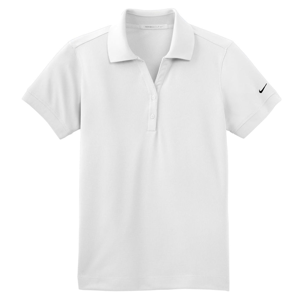 women's black dri fit polo