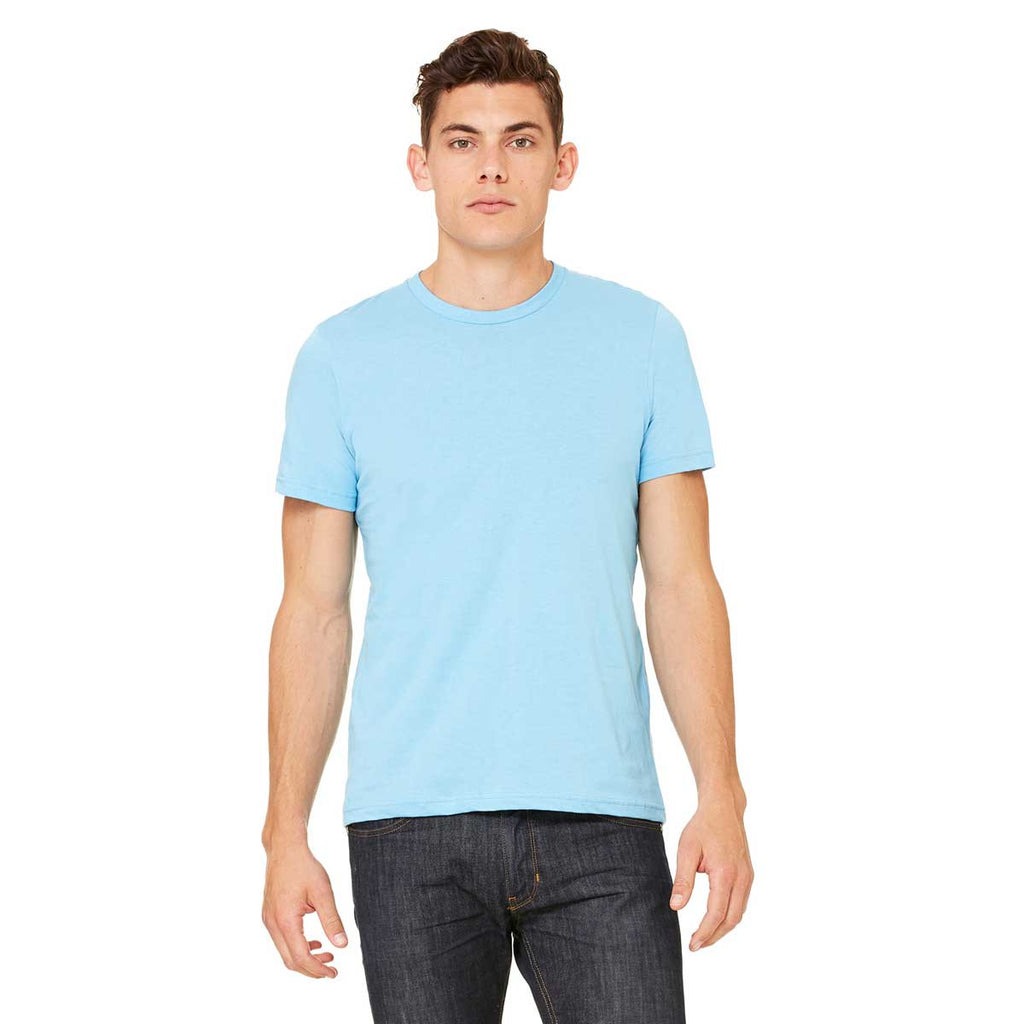 Bella + Canvas Unisex Ocean Blue Jersey Short-Sleeve T-Shirt