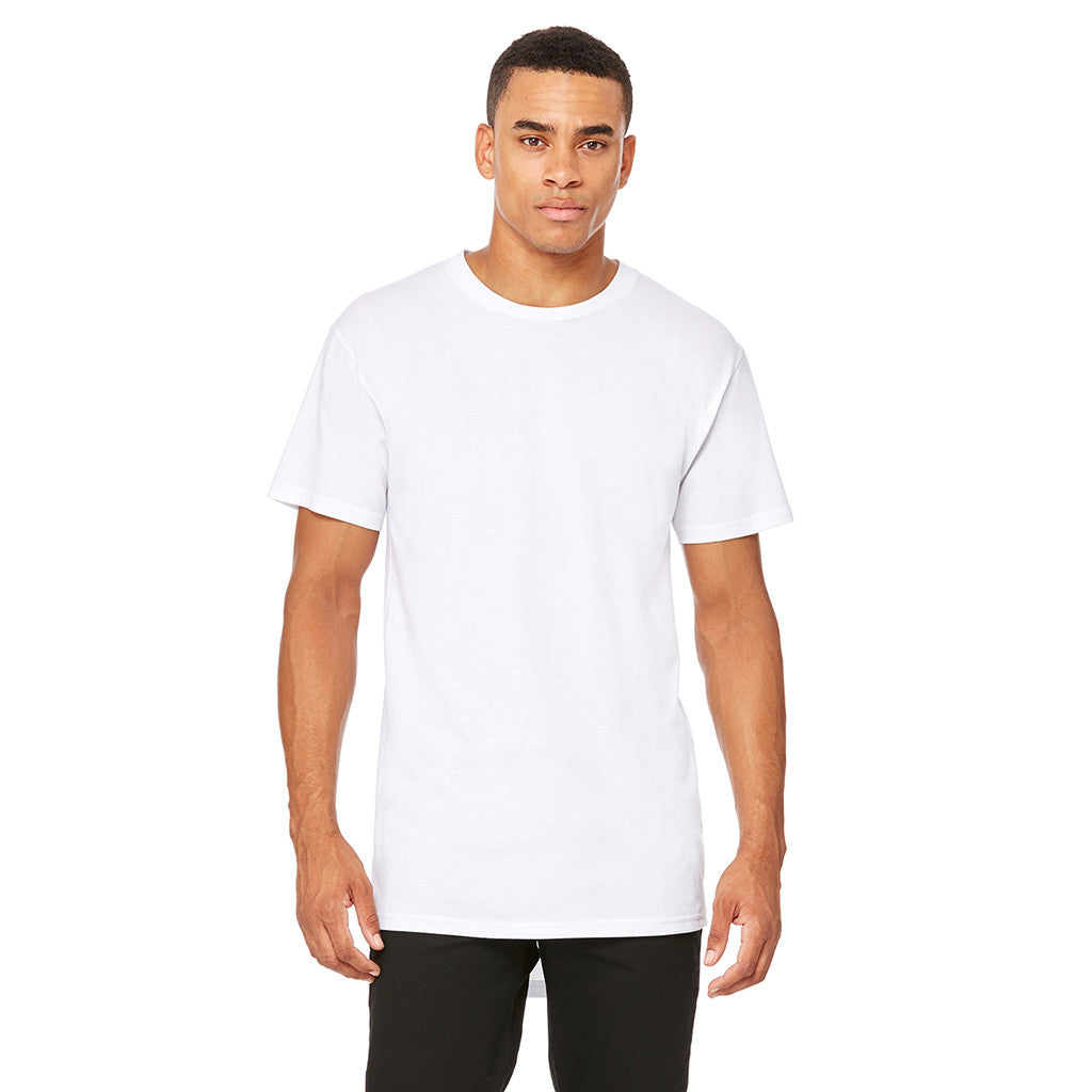 Download Bella + Canvas Men's White Long Body Urban T-Shirt