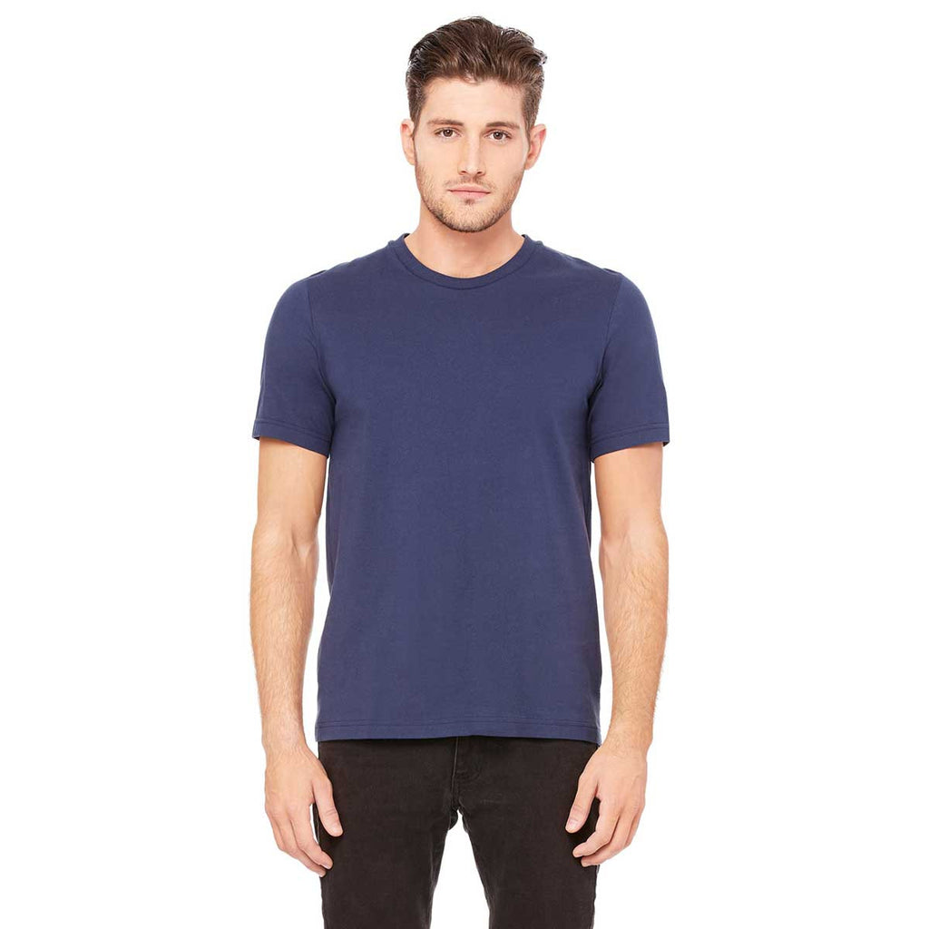 Bella + Canvas Unisex Navy Heavyweight 5.5 oz. Crew T-Shirt