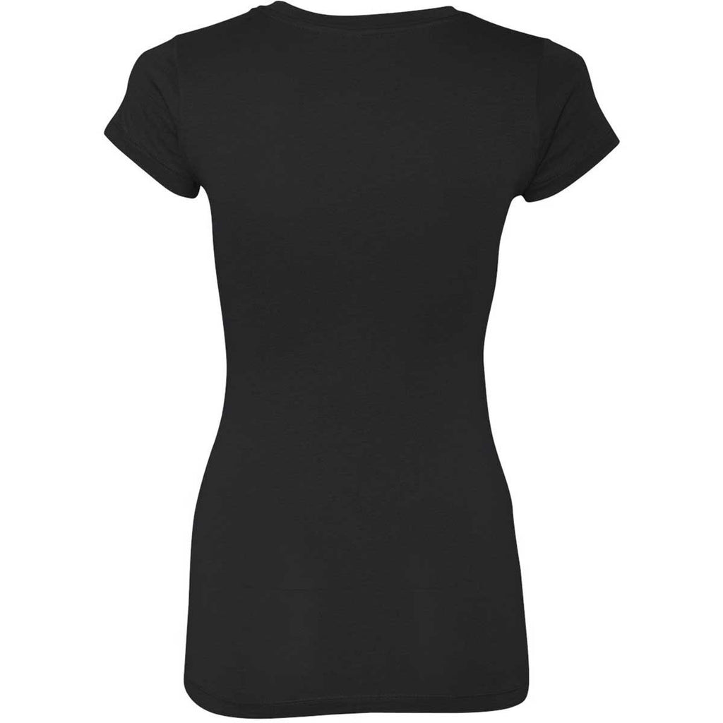 Next Level Women's Black Sporty V-Neck Tee