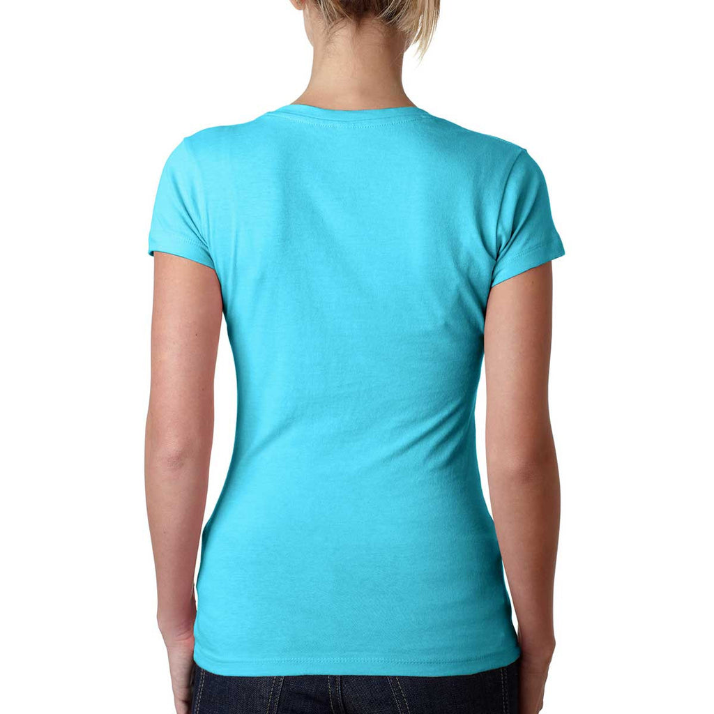 Next Level Women's Tahiti Blue Sporty V-Neck Tee