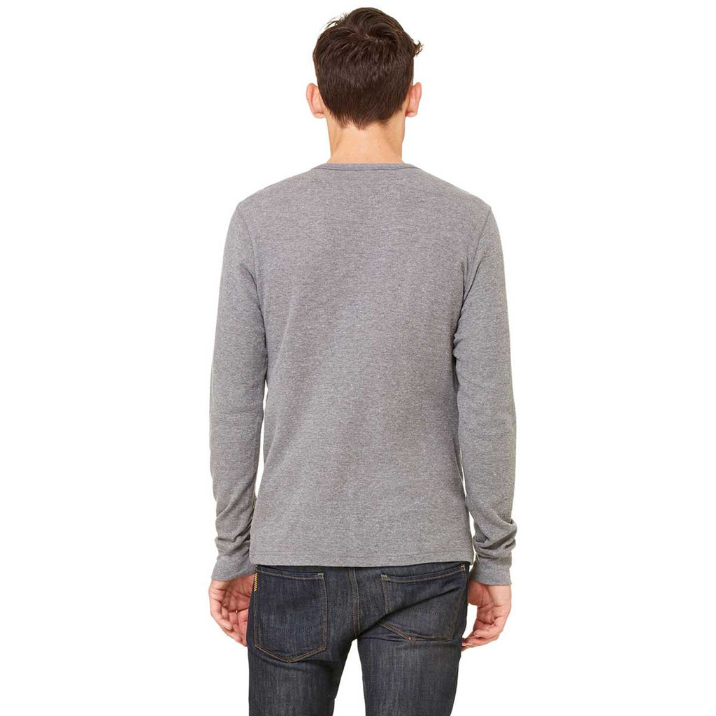 Bella + Canvas Men's Deep Heather/Deep Heather Thermal Long-Sleeve T-S