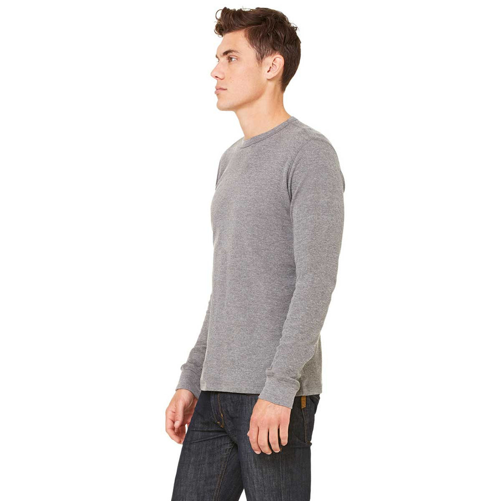 Bella + Canvas Men's Deep Heather/Deep Heather Thermal Long-Sleeve T-S