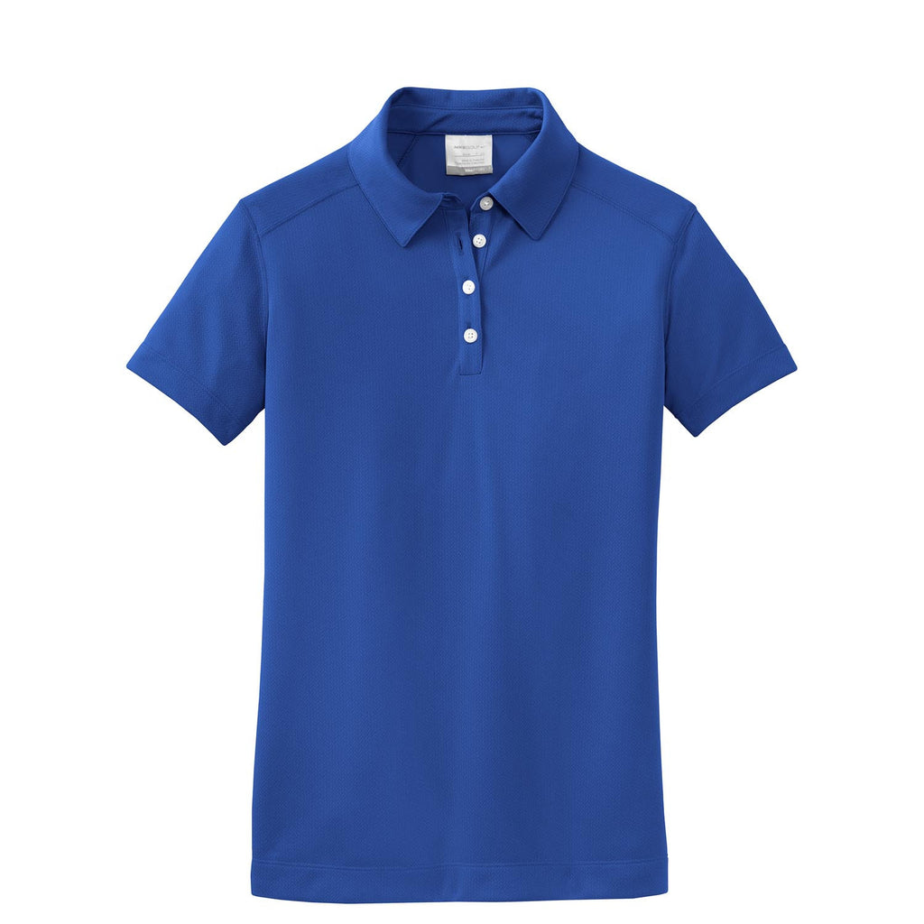 Royal Blue Dri-FIT S/S Pebble Texture Polo