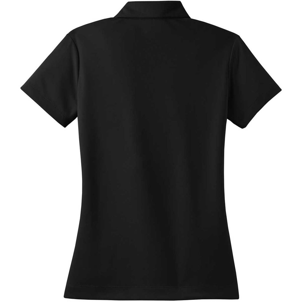 womens black polo shirt dri fit