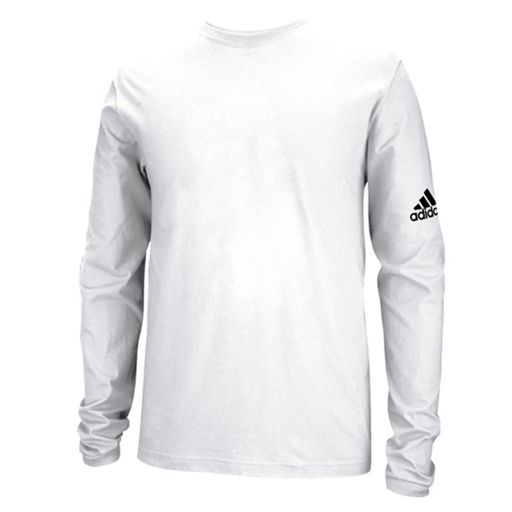 adidas long sleeve shirt white