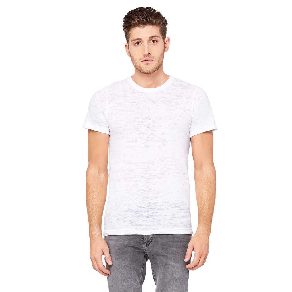 Download Bella + Canvas Men's White Burnout Short-Sleeve T-Shirt