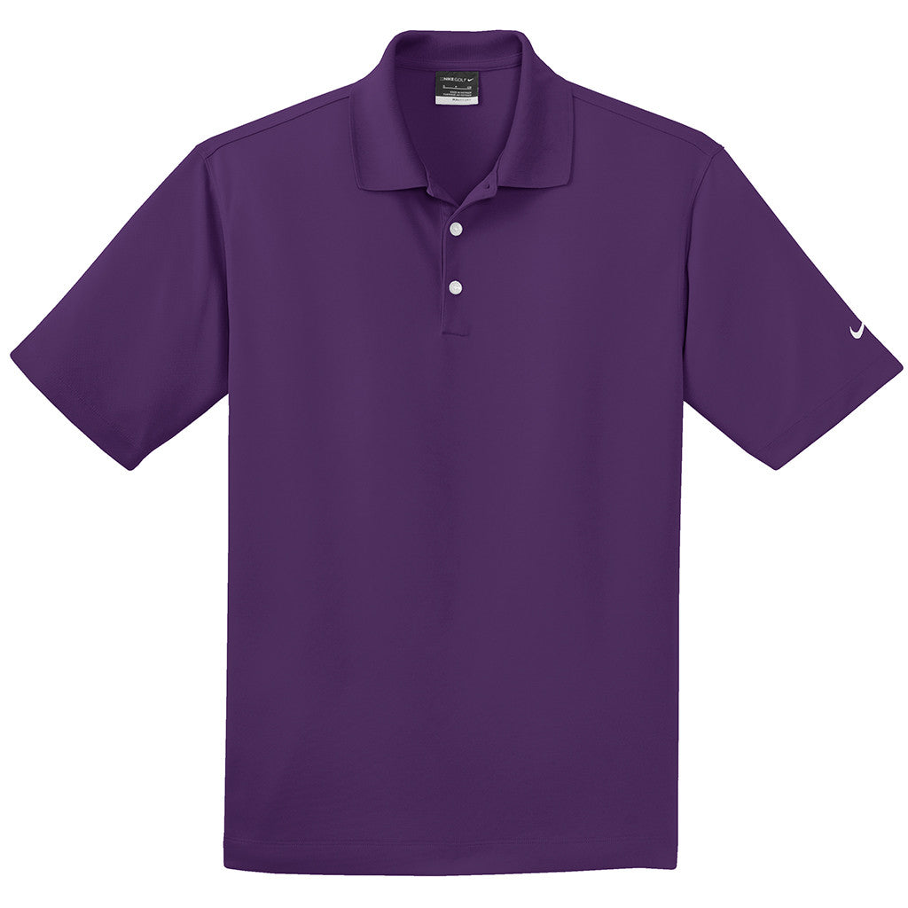 Nike Golf Men&#39;s Purple Dri-FIT S/S Micro Pique Polo