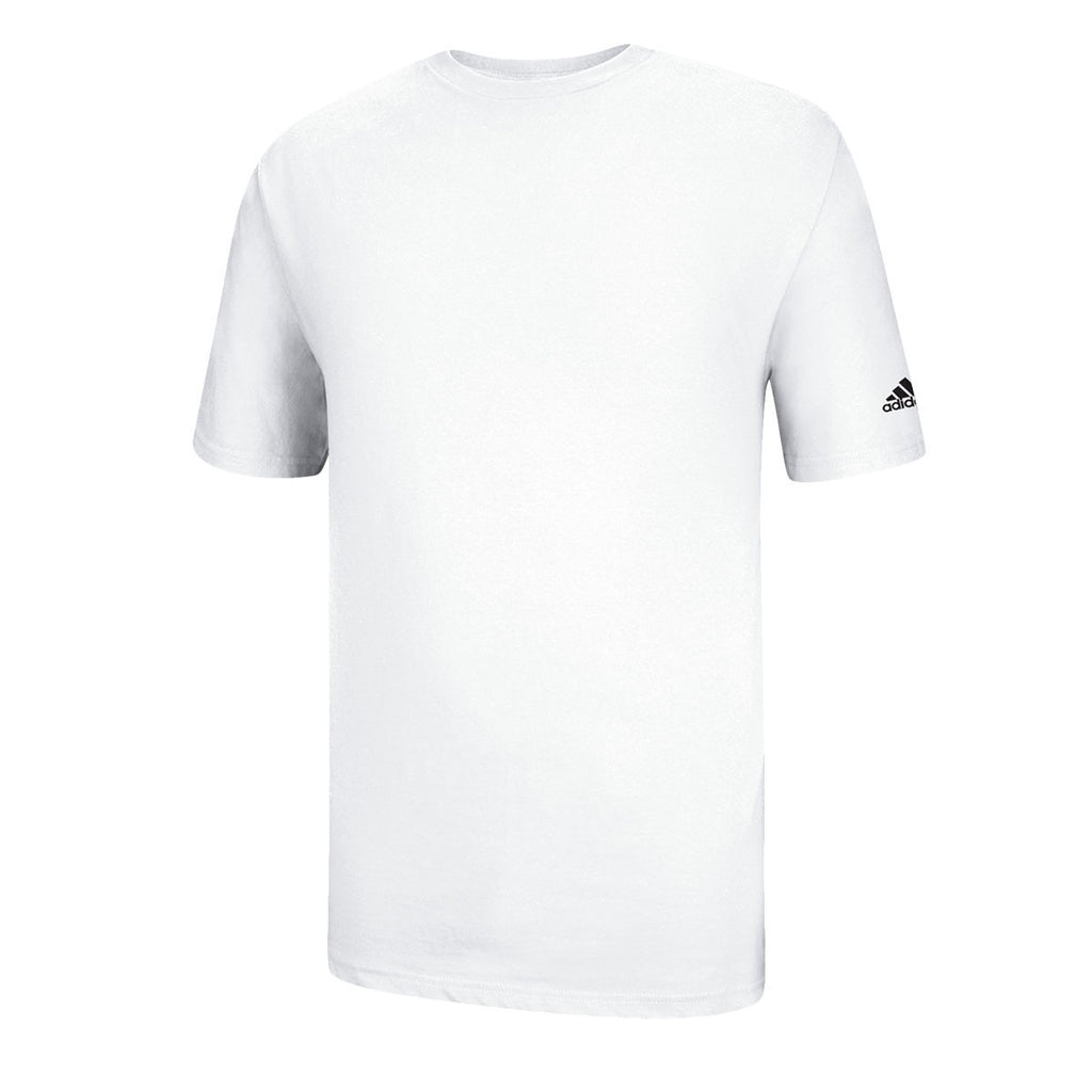 adidas Men's White Short Sleeve Logo Tee