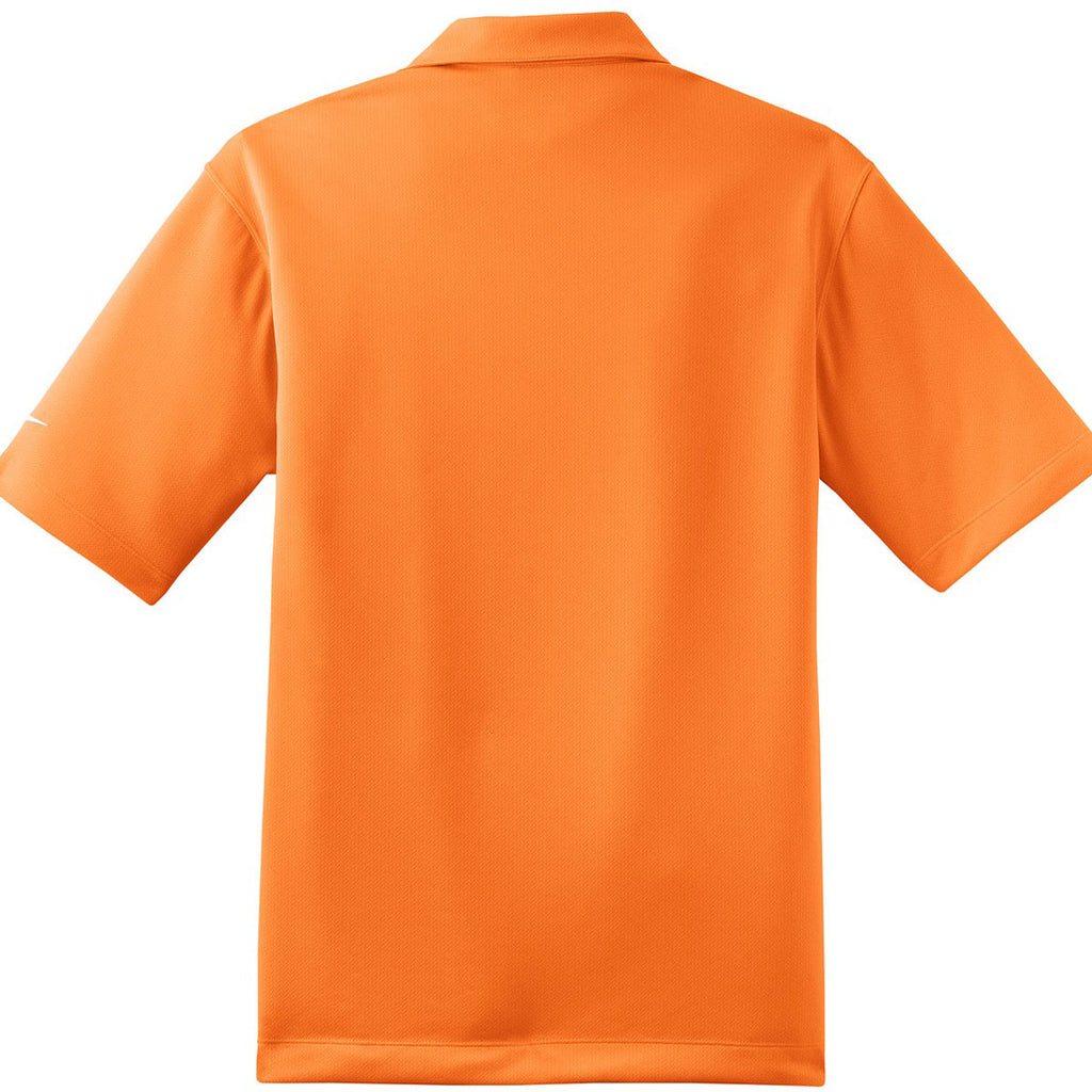 Orange Dri-FIT S/S Pebble Texture Polo