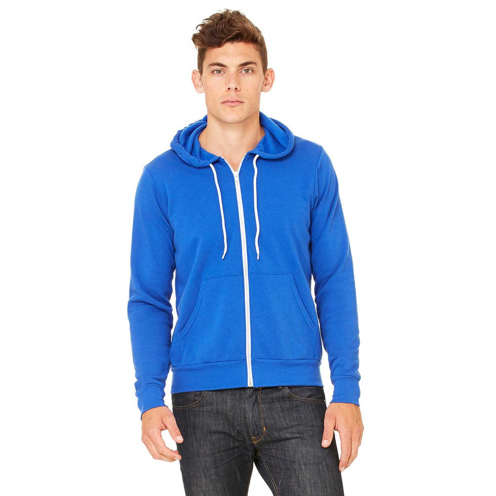 royal blue full zip hoodie